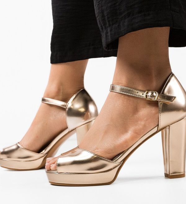 Mei Сандали Hiper Златни