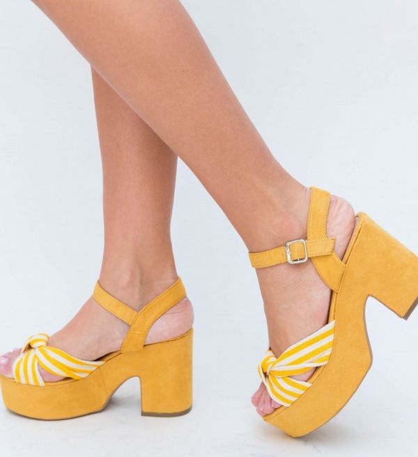 Botinelli Сандали Madre Жълти