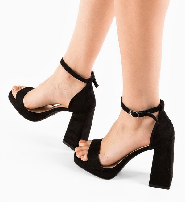 BOGDAN Сандали на ток Abiola Черни