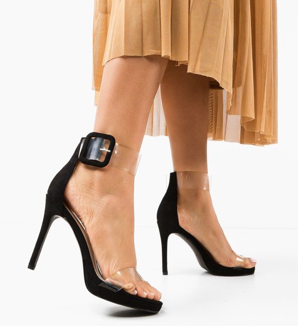 Ali Сандали на ток Akselsen Черни