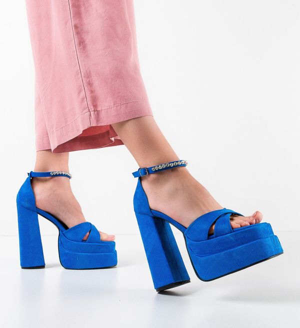 Wow Shoes Сандали на ток Aky Сини