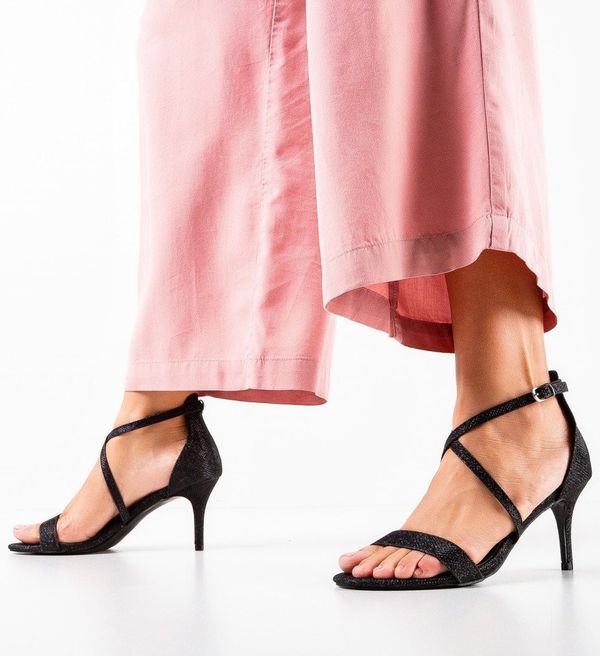 Botinelli Сандали на ток Alana 4 Черни