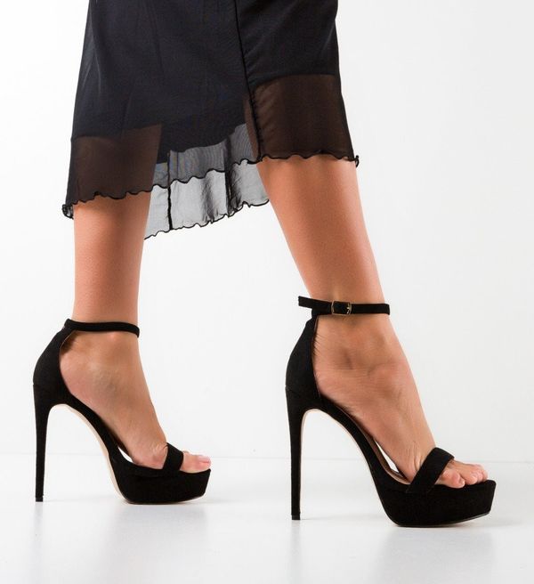 Botinelli Сандали на ток Alaram 2 Черни