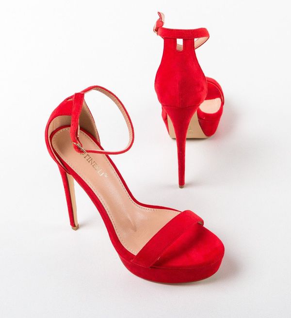 Botinelli Сандали на ток Alaram Червени