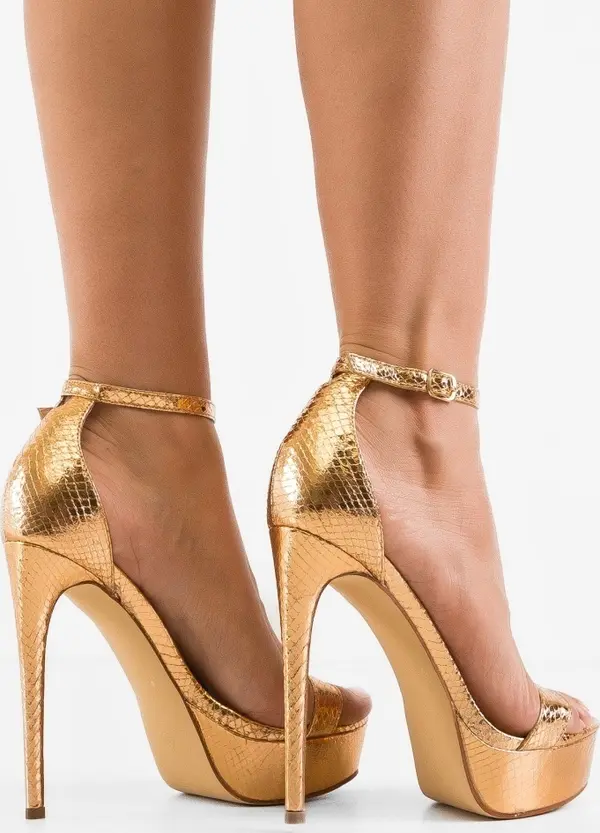 Botinelli Сандали на ток Alaram Златни