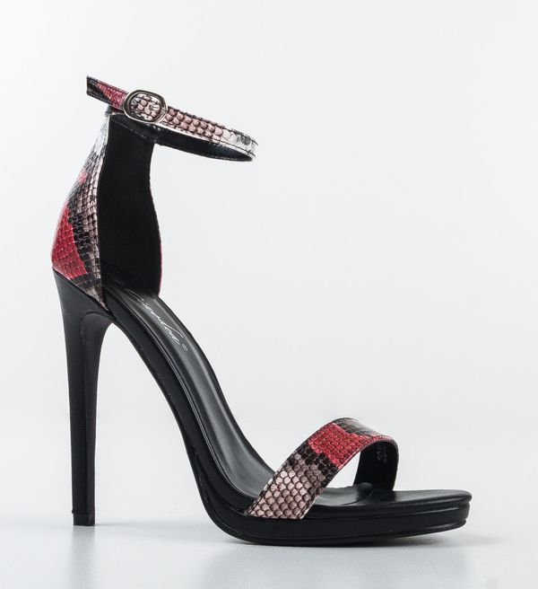 Ali Сандали на ток Alford Червени