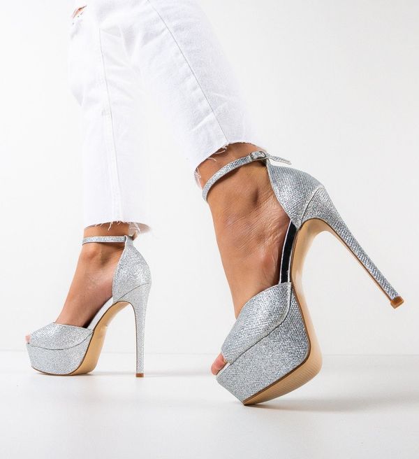 Botinelli Сандали на ток Aliyah Сребърни