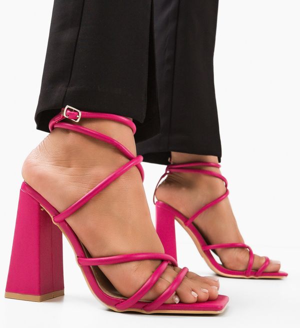 Ali Сандали на ток Amber Розов