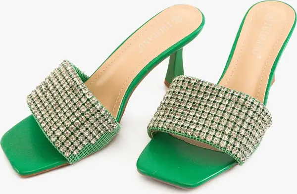 Ali Сандали на ток Amelie Зелени