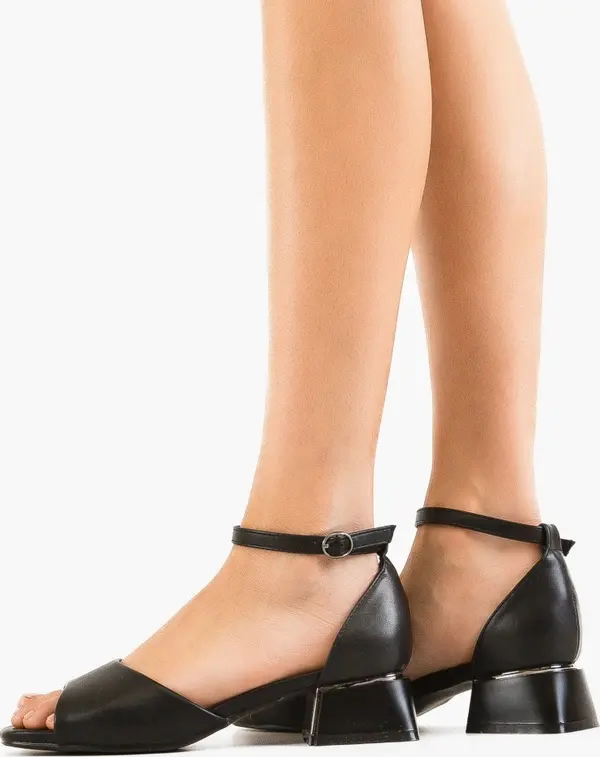 Mei Сандали на ток Anabelle 2 Черни