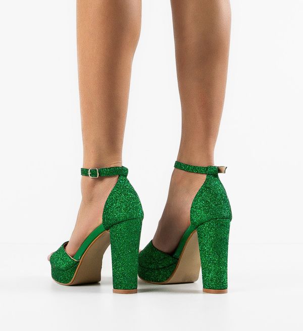 Ali Сандали на ток Aoife Зелени