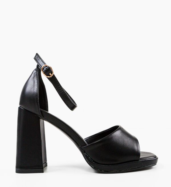 Ali Сандали на ток Apolon Черни