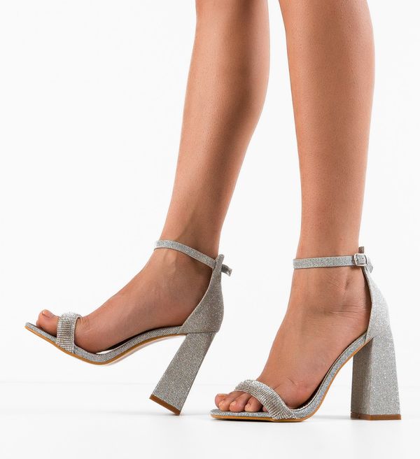 Ali Сандали на ток Arron Сребърни