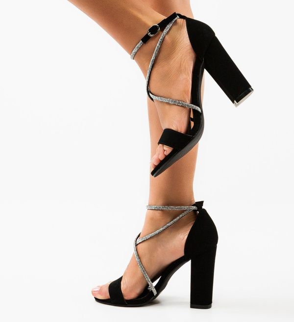 Mei Сандали на ток Asa Черни