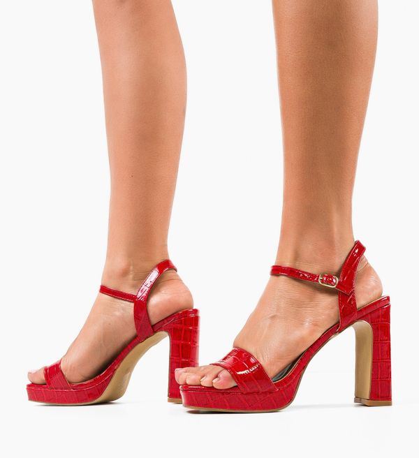 Botinelli Сандали на ток Ayafy Червени