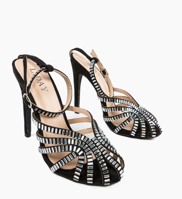 Exist Shoes Сандали на ток Bagaz Черни