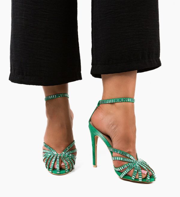 Exist Shoes Сандали на ток Bagaz Зелени