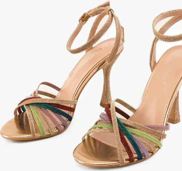 Ali Сандали на ток Bailey Златни