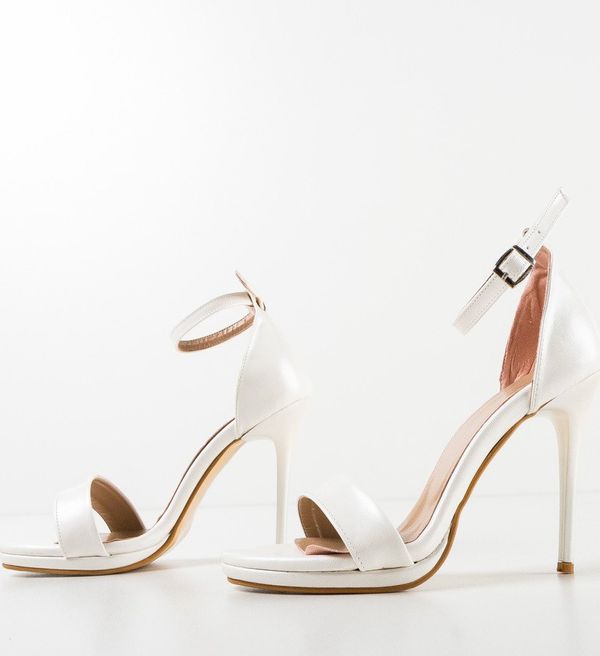 Wow Shoes Сандали на ток Bampir Бели