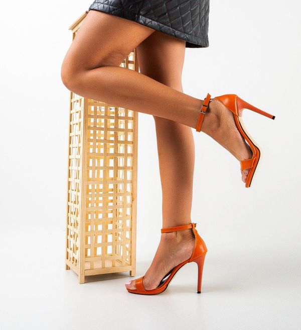 Wow Shoes Сандали на ток Bampir Оранжеви