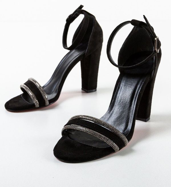 Exist Shoes Сандали на ток Benre Черни