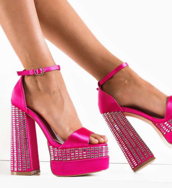 Mei Сандали на ток Bersomna Фуксия