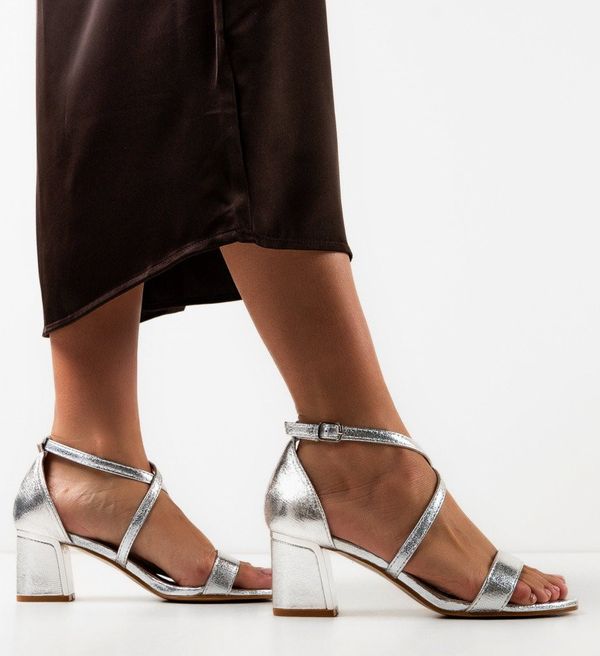 Botinelli Сандали на ток Biniz Сребърни