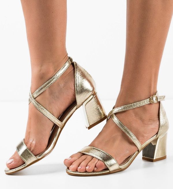 Botinelli Сандали на ток Biniz Златни