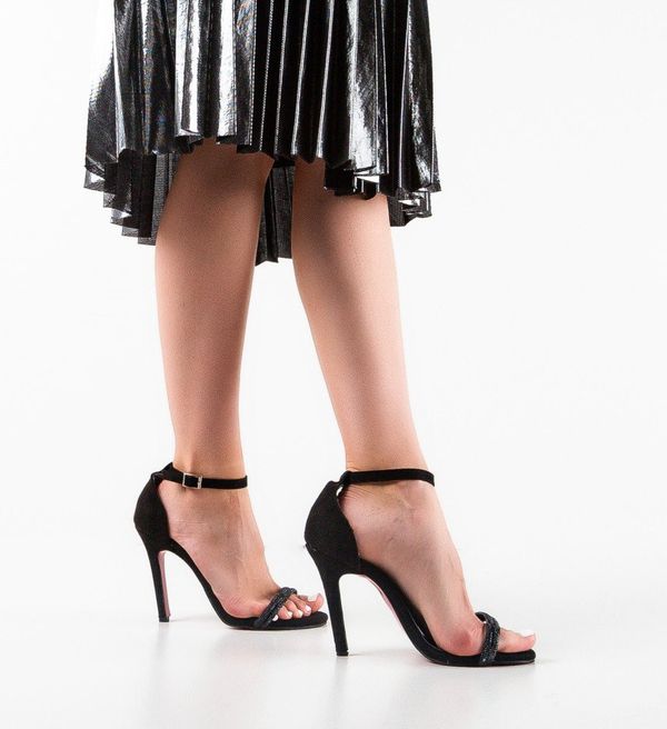 Exist Shoes Сандали на ток Blyana Черни