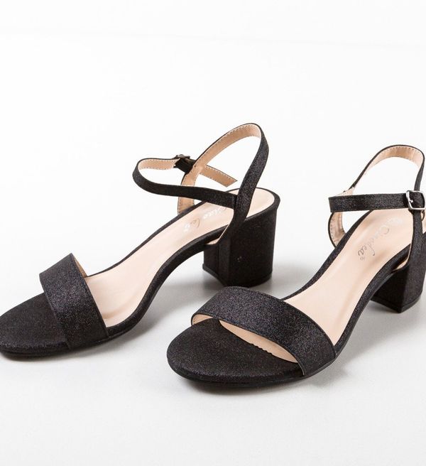 Ali Сандали на ток Boone Черни