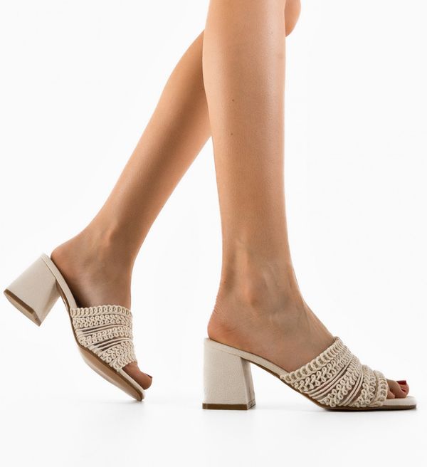 Mei Сандали на ток Borsalino Бежов