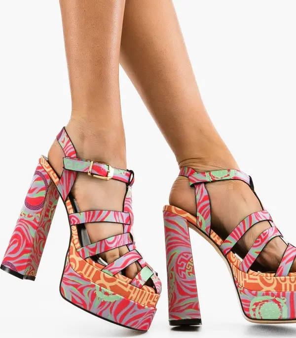 Ali Сандали на ток Brett Цветен