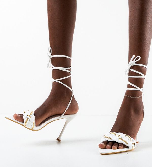 Ali Сандали на ток Buxton Бял