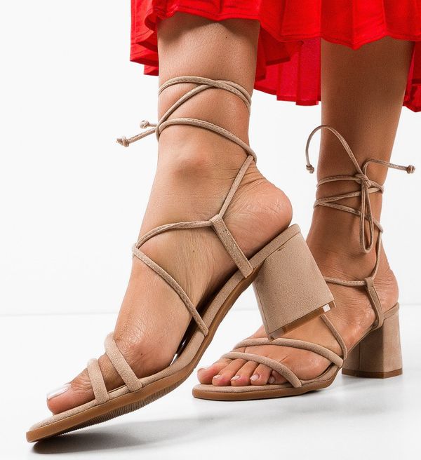 SFINX(LULU) Сандали на ток Calf Бежов