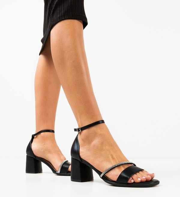 SFINX(LULU) Сандали на ток Calf Черни
