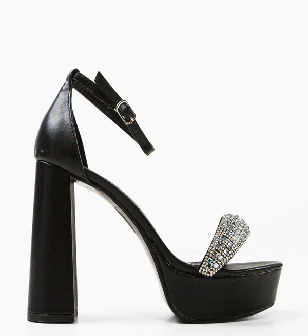 Ali Сандали на ток Christel Черни