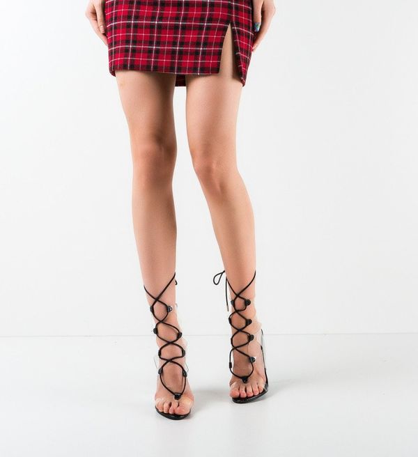 Ali Сандали на ток Conner Черни