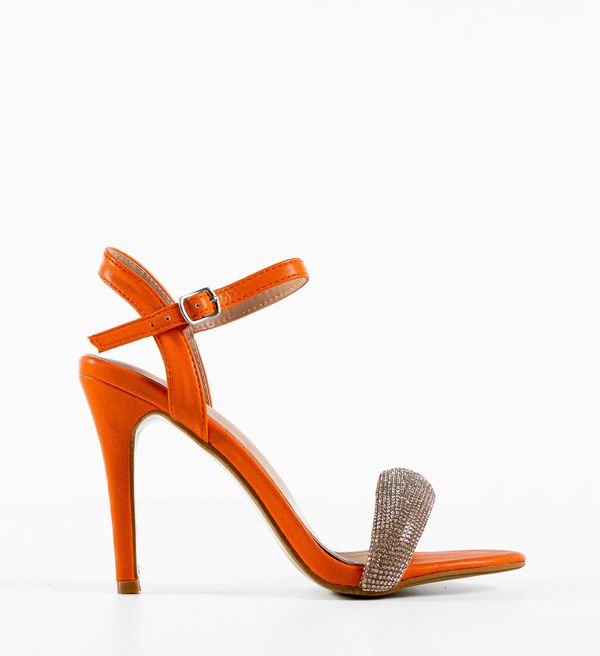 Ali Сандали на ток Cybill Оранжеви