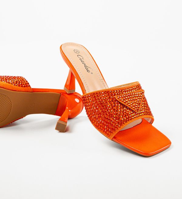 Ali Сандали на ток Davila Оранжеви