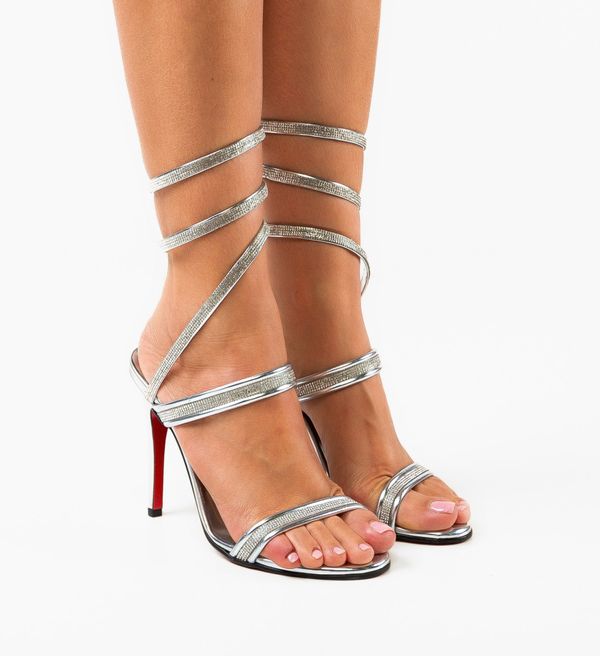 Exist Shoes Сандали на ток Deskar Сребърни