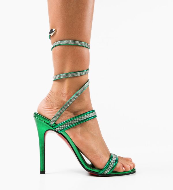 Exist Shoes Сандали на ток Deskar Зелени