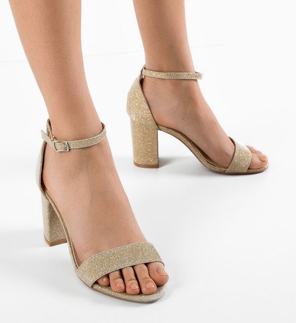 Ali Сандали на ток Dian Златни