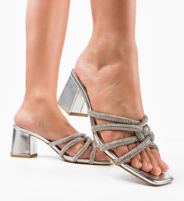 Ali Сандали на ток Dilwen Сребърни