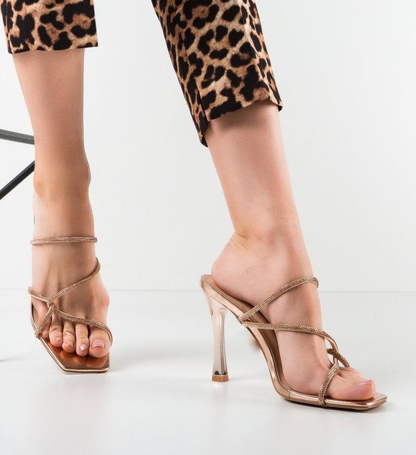 Botinelli Сандали на ток Dinika Златни