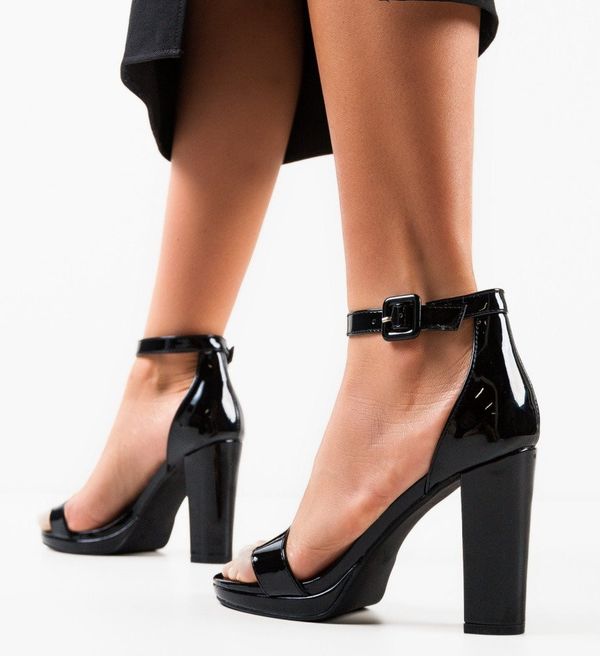 Mei Сандали на ток Dodana 2 Черни