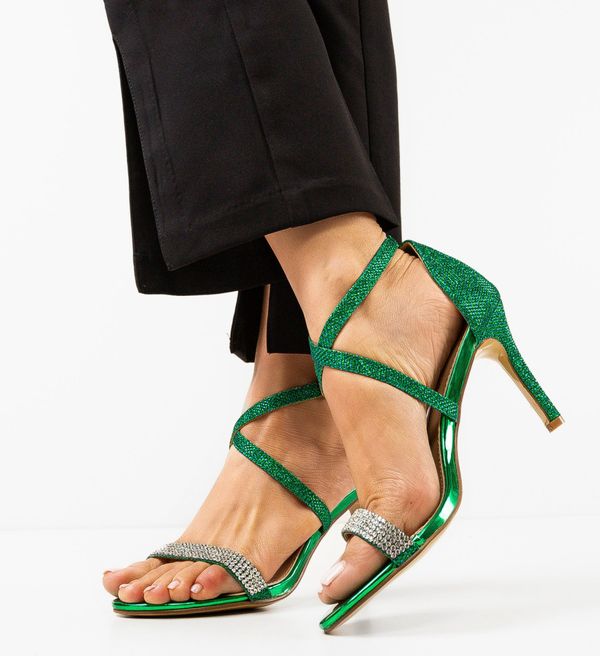 Botinelli Сандали на ток Ekib Зелени