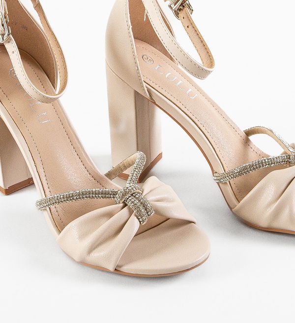 SFINX(LULU) Сандали на ток Epsilon Бежов