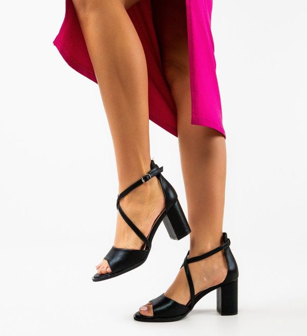 SFINX(LULU) Сандали на ток Ervans Черни