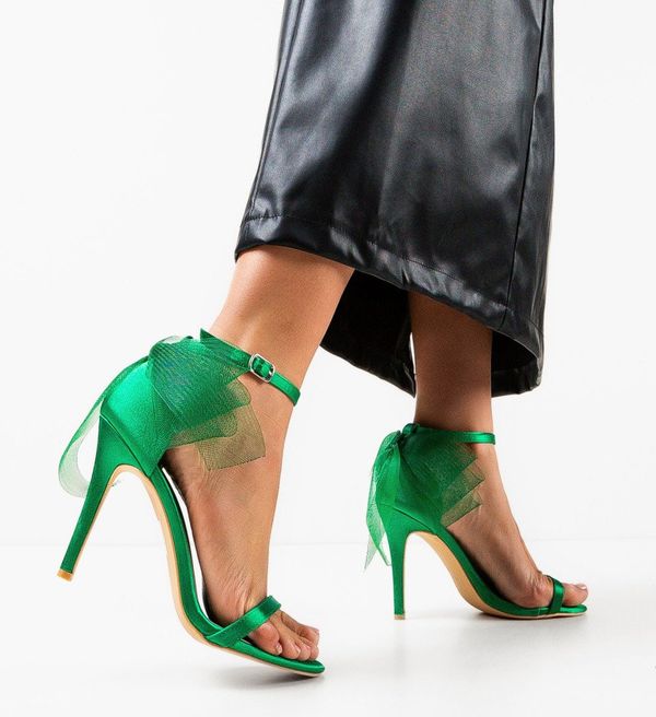 Mei Сандали на ток Eskau Зелени