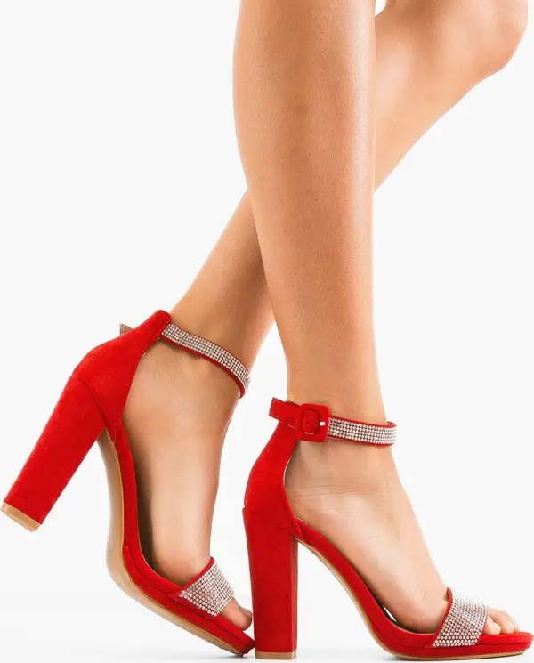 Carolie Сандали на ток Estes Червени